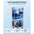 thumbnail image 2 of VEVOR Commercial Ice Cream Machine, 34-44L/H Yield, Dual-Compressor Freestanding Soft Serve Ice Cream Maker with 2*10L Hoppers & 3 Flavors, Pre-Cooling Puffing Low-Mix Alert for Snack Dessert Shops, 2 of 9