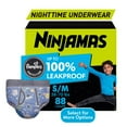 thumbnail image 3 of (3 pack) Ninjamas Boys Bedwetting Nighttime Underwear, Size S/M (37-90 lbs), 88 Count (Select for More Options), 3 of 16