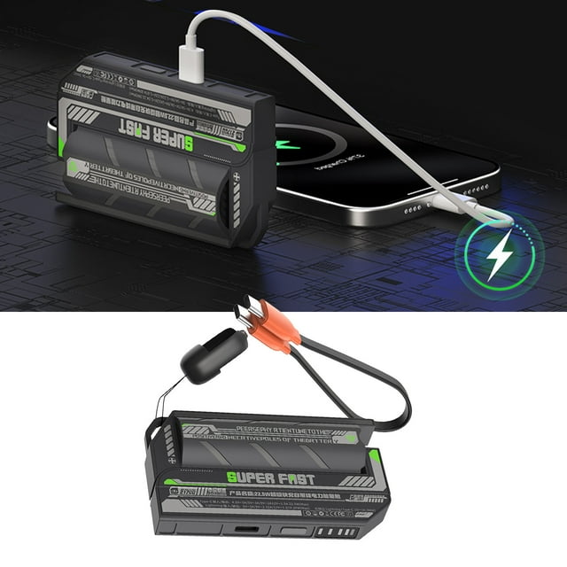BotaniNest 22.5W Ra Pid Charging Power Bank With Detachable Battery & Built In 5000mAh Portable Charger QC 3.0 Compatible Compact For Travel