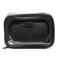 thumbnail image 3 of Impressions Vanity Barbados 3 Pieces Zippered Travel Makeup Bag Set, Waterproof Cosmetic Pouch (Black), 3 of 4