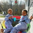 thumbnail image 3 of PRINIC 43" Saucer Tree Swing for Kids, Waterproof Flying Saucer Swing for indoor/playground Textilene fabric seat & Stainless steel frame, 3 of 11