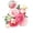 Red, variant on Dvruxg Peonies Artificial Flowers, Small Silk Flowers for Home Decor Indoor Fake Bouquet Faux Floral Arrangements Dining Table Centerpieces for Kitchen Bridal Wedding Party Decor