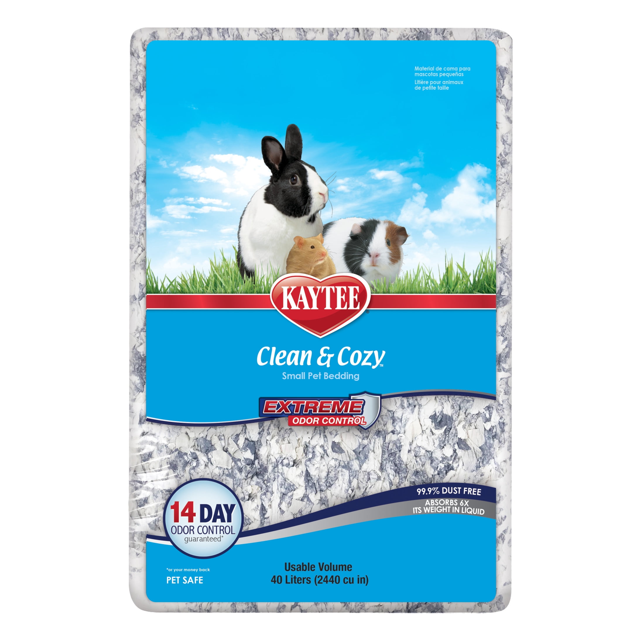 (3 pack) Kaytee Clean & Cozy Extreme Odor Control Bedding 40 Liters