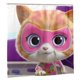 thumbnail image 2 of Cortina de ducha Superkitties, opaca, para baño, impermeable, resistente al moho, bloquea la privacidad, probador, patrón de impresión fina con arte de patchwork, 72 x 72 pulgadas, talla única., 2 of 8