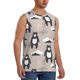 thumbnail image 2 of Fotbe Cartoon Bear Brown Men's Camiseta sin Mangas Estampada para Hombres, Playera Casual para Gimnasio, Entrenamiento, Playa-Medium, 2 of 7