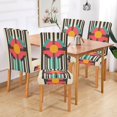 thumbnail image 2 of Yayeee 2 Pack Dining Chair Covers Stretch Parson Chairs Slipcovers Seat Protector, Geometric Circle, 2 of 6