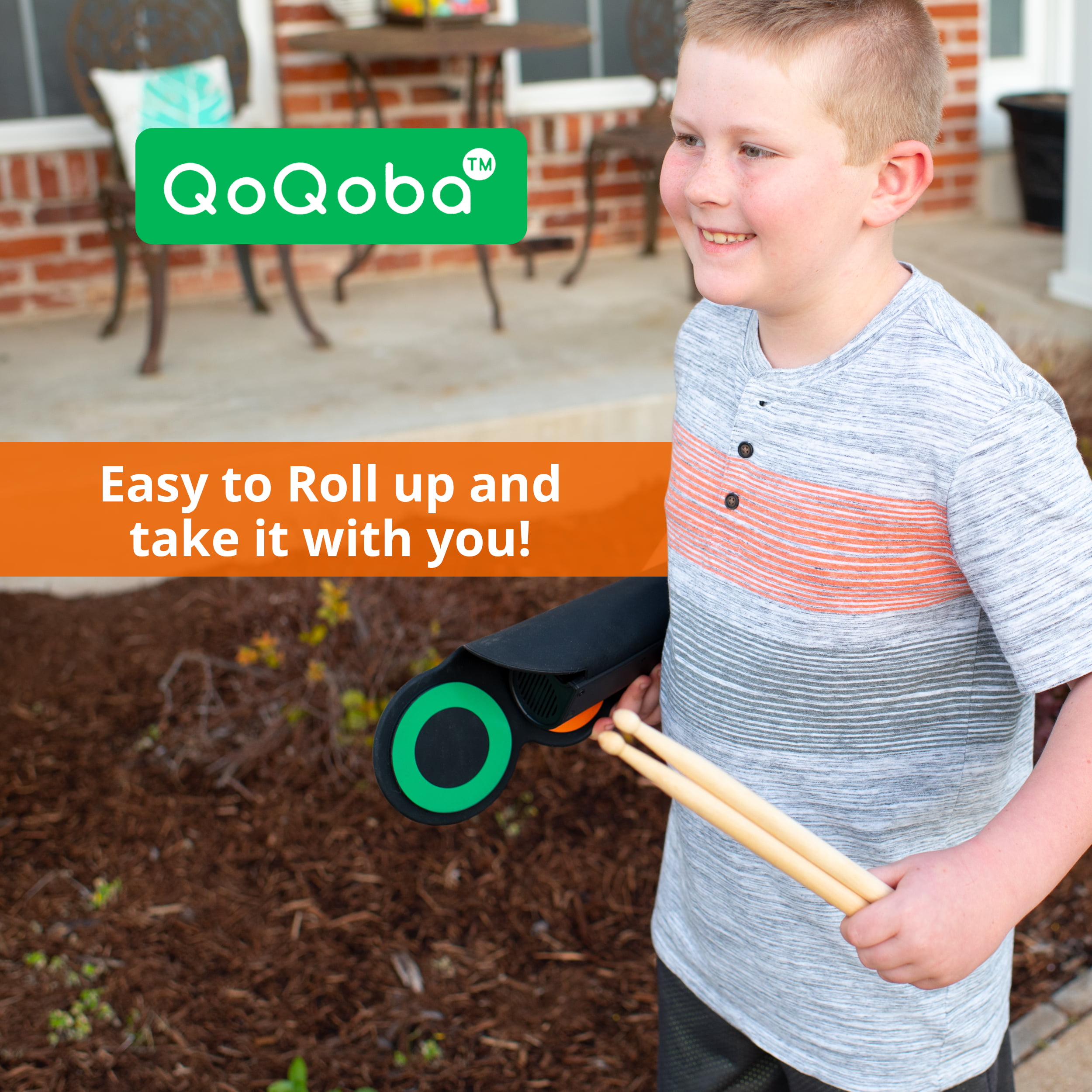 QoQoba Electronic Drum Set for Kids | Adult Beginner Pro MIDI Musical  Instrument Drum Practice Pad Kit Incl. Foldable Headphone | Drum Sticks |  Great 