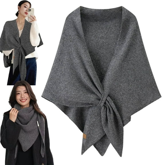 Gettoreach Women's Solid Color Scarf, Pashmina Wraps - Casual Soft Comfortable Shawl for Daily Wear