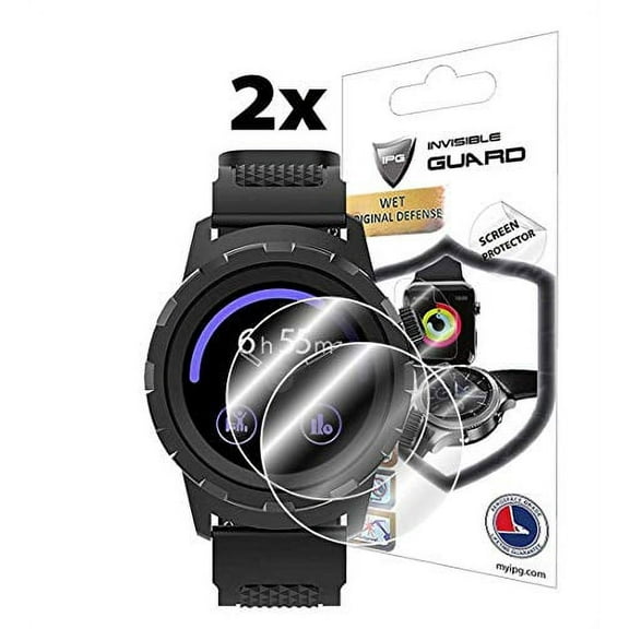 IPG for 3PLUS Cruz Hybrid Smartwatch Screen Protector 2 Units Invisible Ultra HD Clear Film Anti Scratch Skin Guard - Smooth/Self-Healing/Bubble -Free