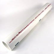 Charlotte Pipe Schedule 40 PVC Solid Pipe 3 in. Dia. 2 ft. Plain End 260 psi