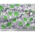 thumbnail image 3 of Feuilles de Tissu de Rayonne Pomme & Fleurs Roses Imprimés par Yard 42 Pouces de Large, 3 of 3