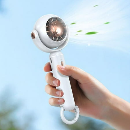 

Wirlsweal 1 Set Handheld Fan Strong Wind 1200mAh Cold Compress Summer Outdoor Wireless Portable Mini Fan Daily Use