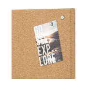 لوحة نشرة U Brands Square Frameless Cork ، 14 × 14 × 1 بوصة ، بني ، 463U