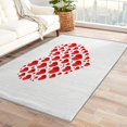 thumbnail image 1 of Heart Area Rugs for Bedroom Living Room - 3x5 ft - Couple Carpet for Home Decor - Heart Patterned Decorative Indoor Small Rug - Washable & Soft & Non Slip & Low Pile (ZF&7522), 1 of 1