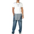 thumbnail image 4 of RMGVDSD Men's Denim Bib Overall Mens Relaxed Fit Fashion Jean Jumpsuit Midweight Workwear With Adjustable Straps Denim Overalls Fashion Trousers, 4 of 7