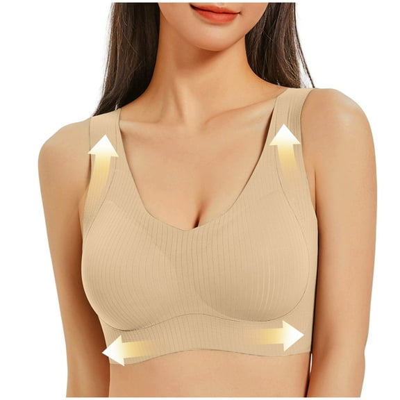 Egzmbll Bras for Women No Wireless Bras - Seamless Push Up Full Coverage Bralettes Comfortable Everyday Bra