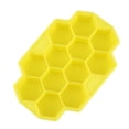 thumbnail image 4 of FUEENIRVA 2Pcs Yellow Silicone Ice Mold 12 Grids Honeycomb Shape Ice Grids Mold for Easy Storage, 4 of 8