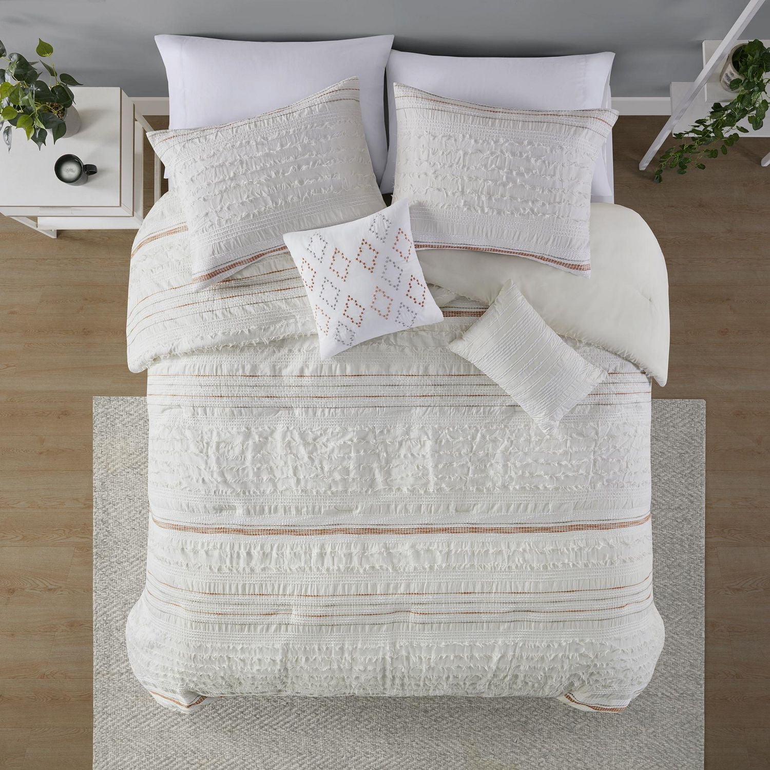 Home Trends Tavi 5 piece Comforter Set, Double/Queen, King