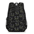 thumbnail image 2 of Black Cat Black Pattern Cute School Backpack Bag with Padded Back and Adjustable Shoulder Straps 16.9 X 12.6 X 5.9 Inches, 2 of 5