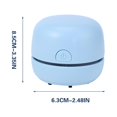 thumbnail image 2 of USB Mini Desktop Vacuum Cleaner - Strong Suction Dust Eraser for Keyboard Crumbs, Chip Debris, Pencil Shavings, 500mAh Rechargeable, Portable Handheld Cleaner with Nylon Bristles & Storage Bin, 2 of 7