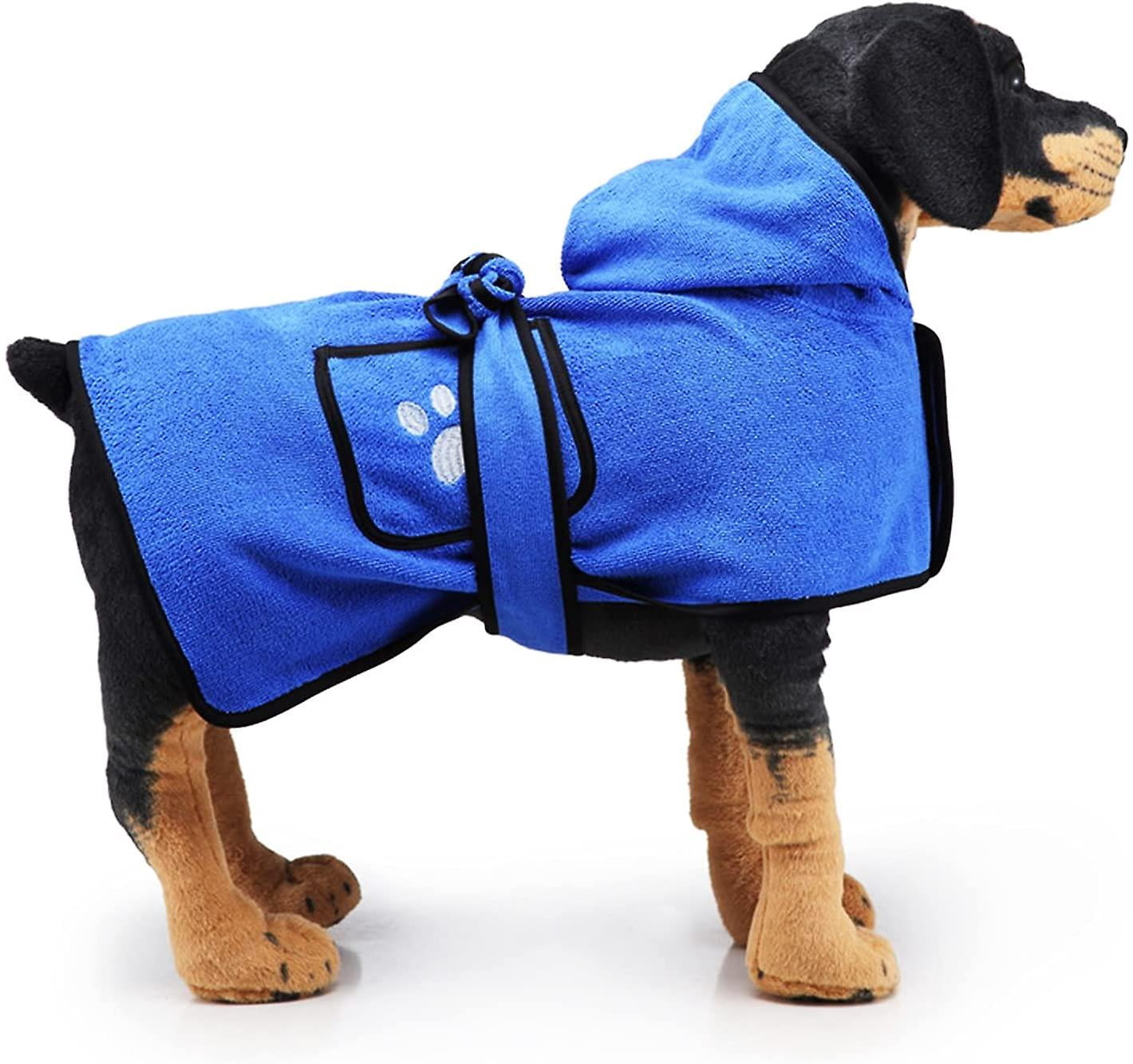 large dog bathrobe