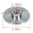 thumbnail image 4 of findmall 6 Inch Wood Lathe Face Plate For 1-1/4" x RH 8tpi Threaded With Set Screws, 4 of 6