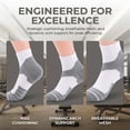 thumbnail image 4 of JQ Copper Sports Socks 6-Pair - Compression Arch Support, Cushioned, Odor Resistant for Women Green, 4 of 7