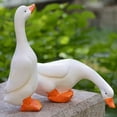 thumbnail image 3 of Juguete de ración de jardín de estatuil de cisne de artificial de resina de 2 pares Zulema Escultura de estatuilla animal, 3 of 8