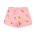 thumbnail image 3 of MADHERO Mens Swim Trunks Short Funny with Mesh Liner 3 inch Little Duck Pink Size S, 3 of 5
