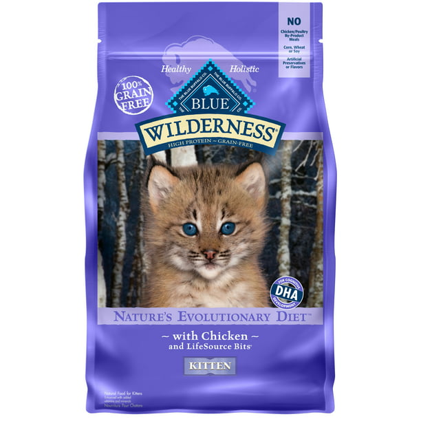 Blue Buffalo Wilderness High Protein Grain Free, Natural Kitten Dry Cat