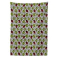 thumbnail image 3 of Ambesonne Ladybugs Tablecloth Rectangular Table Cover, Ecological Inspiration, 60"x84", Green Black Red, 3 of 4