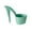 Green #0, variant on High Heel Shoe Flower Pot | Desktop Plastic Planter for Succulents & Small Plants | 8.5" Tall Decorative Garden Planter | Indoor/Outdoor Use - 21.5x12.5x21.5cm