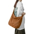 thumbnail image 3 of Canvas Tote Bag for Women Large Hobo Crossbody Handbags Casual Shoulder Purse with Multiple Pockets, 3 of 7