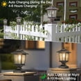 thumbnail image 2 of Luces Solares para Poste Derynome Impermeables Bronce Paquete de 2, 2 of 7