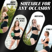 Rateoe Sea Life Elements Printed Power Workout Shorts for Women Tummy Control Squat Proof Ribbed Thick Seamless Scrunch Active Short-Medium