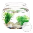 thumbnail image 1 of AURARMLET Plastic Fish Tank Desk for Office Users Round Fish Bowl 1Pack, 1 of 7