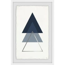 Marmont Hill Blue Ascension Framed Wall Art, 12" x 8"
