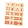 thumbnail image 1 of Runquan 10 Pieces Wooden Counting Blocks Math Manipulatives Materials for Boys Girls, 1 of 8