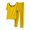 Yellow, variant on fatyb Womens Comfy Pajama Sets Short Sleeve Crew Neck Tops with Sleep Pants 2 Piece Ladies Pjs Outfits
