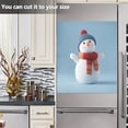 thumbnail image 6 of IAUYY Magnetic decorative sticker - 23x26 Inch PVC Refrigerator Decorative Cover, Removable DIY Art for Kitchen Appliances Happy Snowman, 6 of 6