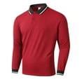 thumbnail image 1 of LUOGENLI T-shirts pour Hommes Chemises à Manches Longues pour Hommes Design Unique Chemises pour Hommes avec Chapeau 4TG T-shirts Graphiques Vêtements d'Été T-shirts Graphiques Pêche Jour de la Saint-Patrick Rouge TG, 1 of 6