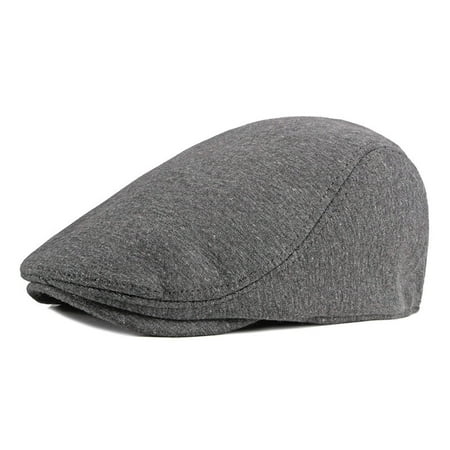 yunLXY Under $5 Gray Newsboy Cap for Men Flat Hats Adjustable Breathable Irish Caps Cabbie Ivy Driving Hunting Sport Golf Outdoor