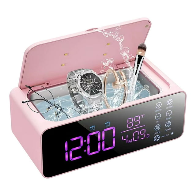 B Ultrasonic Cleaning Machine For Eyeglass Jewelry And Braces Automatic Cleaning Device Compact Size Easy To Use Efficient Cleaning Solution Safe For Delicate Items Home Professional Use