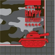 Operation Camo Military Camouflage Kids Birthday Party Paper Luncheon Napkins