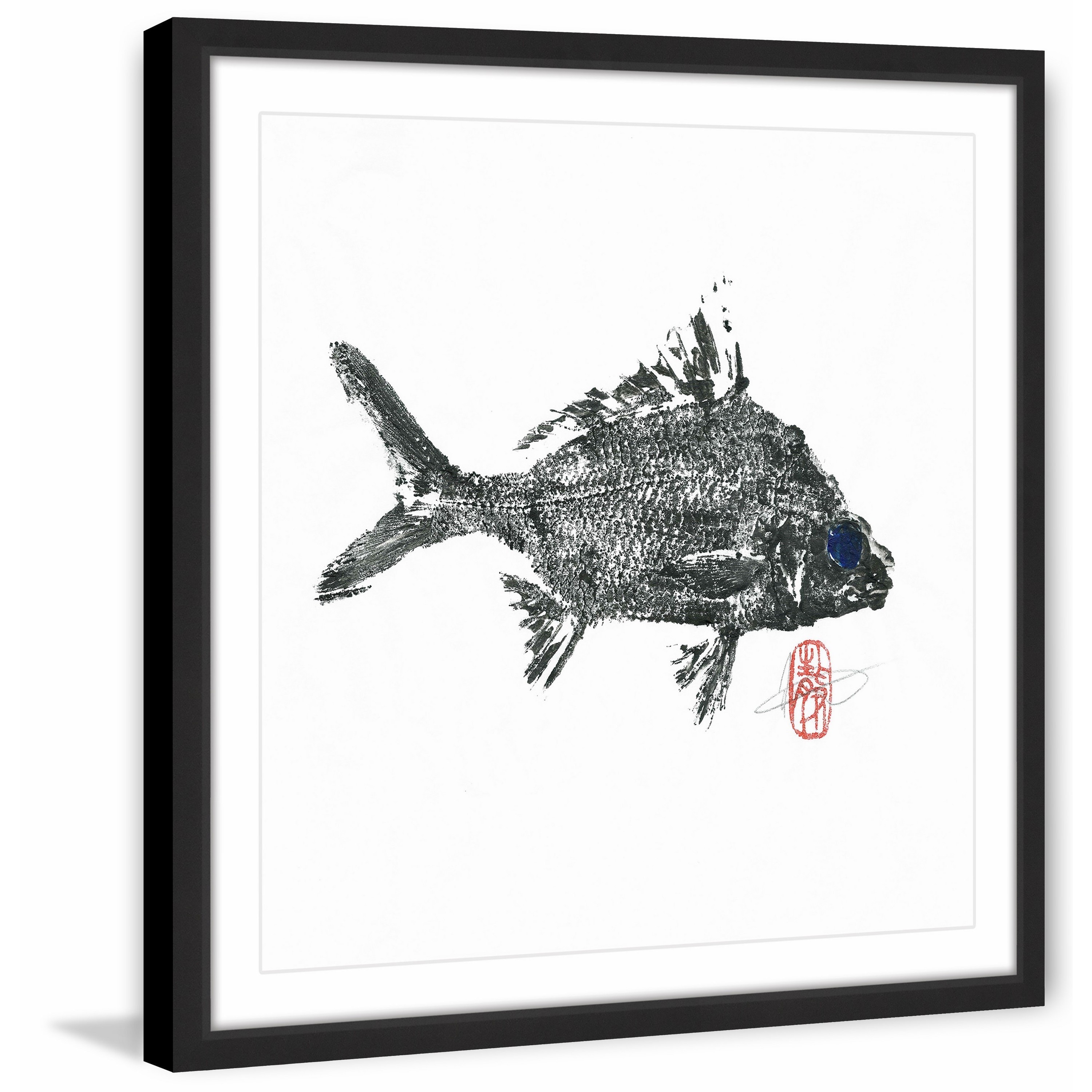 "Small Silver Bream" Framed Painting Print