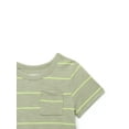 thumbnail image 2 of Garanimals Toddler Boy Short Sleeve Stripe Pocket T-Shirt, Sizes 18M-5T, 2 of 3