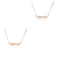 thumbnail image 1 of Sonducket Vintage inglés letra doce signo del zodiaco amistad collar Ins joyería cadena cómodo colgante oro rosa Capricornio Capricornio 2piezas Sonducket CBP215907, 1 of 6