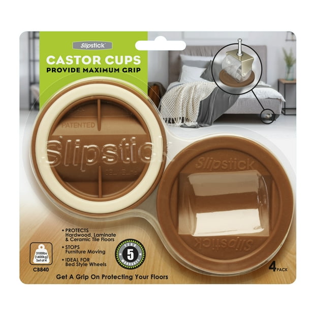 Large Caster Cup Gripper Ideal, How To Protect Hardwood Floors From Bed Wheels