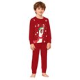 thumbnail image 4 of Themed Kids Pajama Cozy Holiday Print Loungewear For Girls Festive Family Sleepwear Soft Two Piece Outfit, 4 of 5