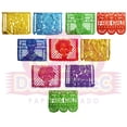 thumbnail image 1 of Papel Picado Multicolor | Guirnaldas | enramado | 5 tiras de 5 metros | diseño de Frida con colores vibrantes | enramada mexicana | 25 metros de decoración de plastico picado, 1 of 5
